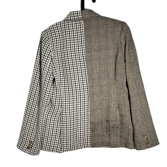 Anthropologie Black and White Houndstooth Blazer - Picture 2 of 5